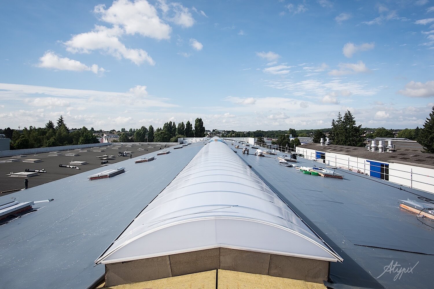 Travaux de sécurisation de toiture de Site industriel à Saint-Berthevin, Rennes, Pays de la Loire